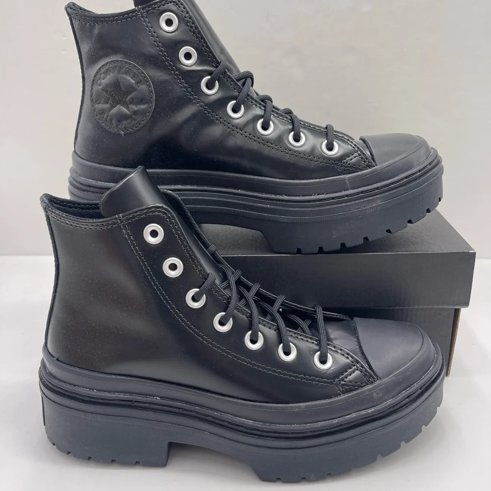 Converse WMNS  CTAS LUGGED HEEL HI BLACK/TOTAL ECLIPSE/BLACK Platform Sneakers